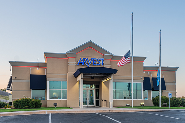 Arvest Bank serves 135 communities across Arkansas, Kansas, Missouri and Oklahoma.