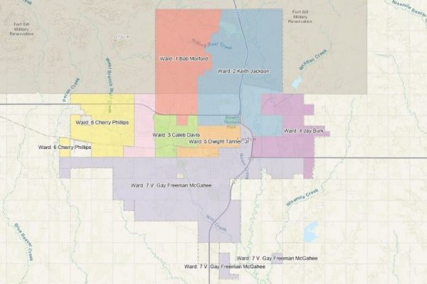 Lawton Oklahoma City Council Ward Map