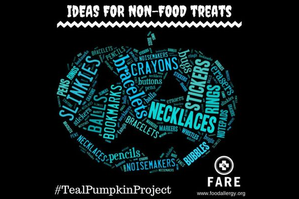 Provide non-food treats for kids who have food allergies.