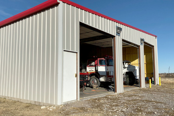 The Pecan Creek fire station houses three vehicles, including this 1979 Hahn fire engine and a 4,500-gallon tanker, plus associated firefighting equipment. Although the Hahn is a 40-year-old truck, it is capable of spewing 1,000 gallons of water per minute and passed a National Fire Protection Association pump test last year, Fire Chief Tom Myers said.