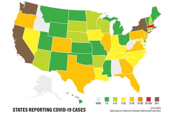 States Reporting COVID-19 Cases