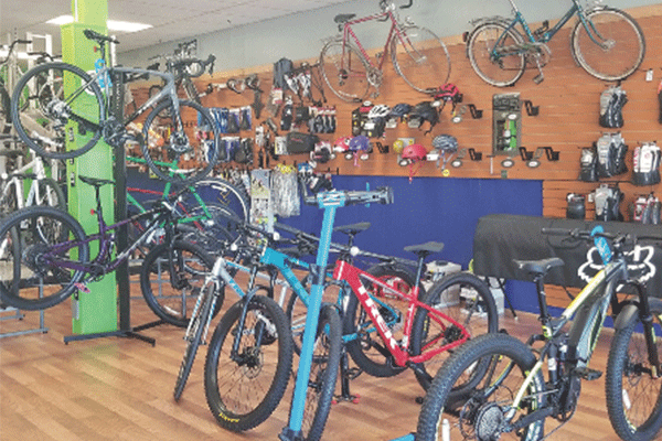 Inside Terry’s Bicycles, 2102 W. Gore Blvd. in Lawton. 