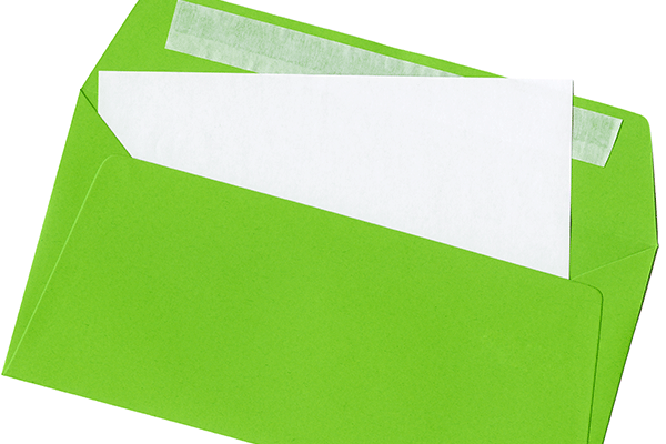 green absentee envelopes