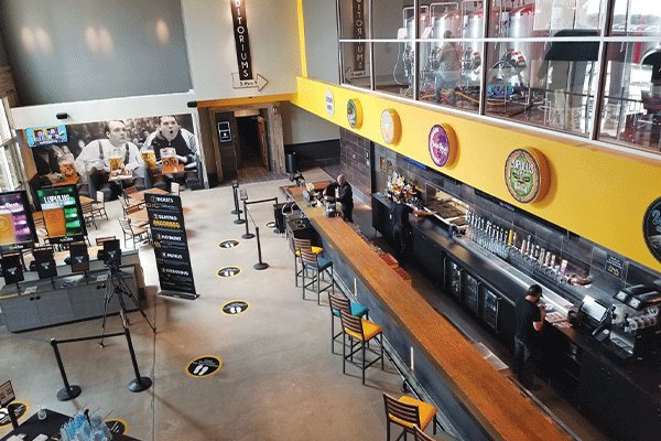 Inside Flix Brewhouse, 8590 Broadway Extension in Oklahoma City. Ledger photo by Andrew Griffin