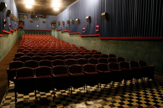 The main theatre room of the Liberty Movie Theatre in Carnegie on Dec. 17. RIP STELL | SOUTHWEST LEDGER
