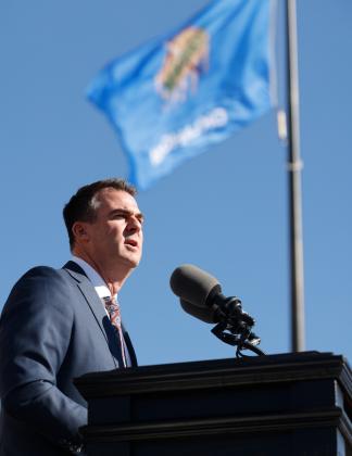 Oklahoma Governor Kevin Stitt is sworn into office for the second time Monday. Stitt received the oath of office from John Kane, Chief Justice of the Oklahoma Supreme Court. RIP STELL | SOUTHWEST LEDGER