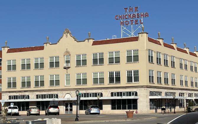 The Chickasha Hotel was a deteriorated “drug-infested crack house” before it was renovated through efforts of the First National Bank and Trust Co. of Chickasha. MIKE W. RAY | SOUTHWEST LEDGER