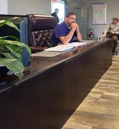 Sheriff Kevin Clardy remains in office after McCurtain County Commissioners on Monday took no action to remove or temporarily suspend him from his duties. FILE