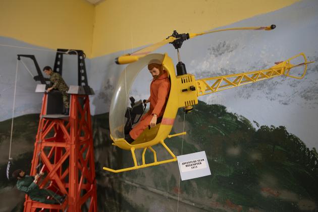 The Adventure Team Helicopter is one of thousands of action figures at the G.I. Joe Museum and Repair Shop in Lone Wolf. HUGH SCOTT JR. | SOUTHWEST LEDGER