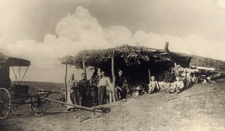 Dugout home of Francis Noe near Elk City, 1892. A dugout farm within the town limits of Medicine Park is moving forward to conversion into a museum. Courtesy of Oklahoma Historical Society Photograph Collection