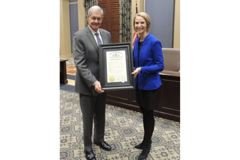 Legislative Diabetes Caucus Co-Chairs Sen. Frank Simpson and Sen. Carri Hicks shared a proclamation signed by Gov. Kevin Stitt naming November as Diabetes Awareness Month in Oklahoma.