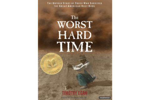 Great Depression and Dust Bowl depicted in book, photographs