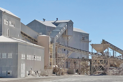 Ledger photo by Mike W. Ray                   This aged mill at Richards Spur quarry has crushed a lot of limestone in its day. The mill is destined for replacement, but the project may take several years.