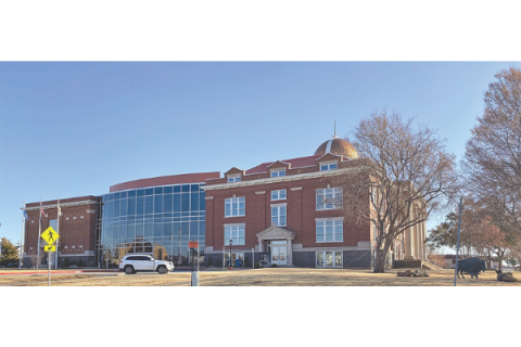 A vehicle is parked in front of Lawton City Hall. Ledger file photo by Curtis Awbrey