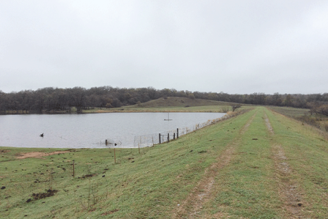 The Little Washita Site 19 upstream flood control dam in Comanche County.