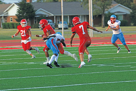 Elgin High School against Eisenhower in 2019.