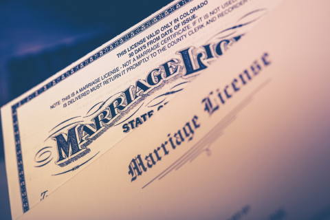 New procedure for marriage licenses