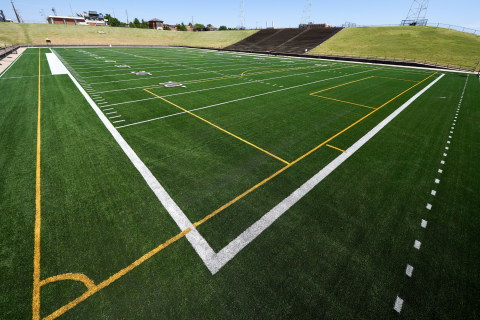 Southwest Ledger photo by Chris Martin     New turf at Cameron University 