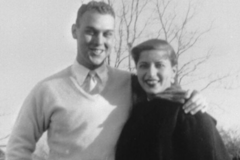 Martin and Ruth Ginsburg. The couple lived in Artillery Village while Martin Ginsburg was stationed at Fort Sill in the mid-1950s.
