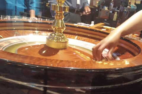 A roulette table inside the Apache Casino Hotel in Lawton. 