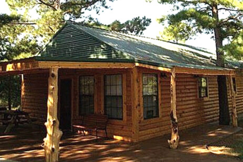 Photo courtesy Oklahoma Tourism & Recreation Department This is one of the new cabins at Fort Cobb State Park