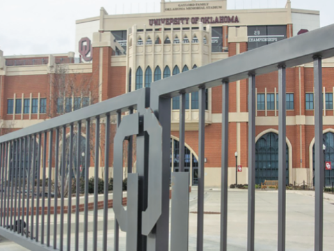 Ledger file photo by Michael Duncan - Outside Gaylord Family-Oklahoma Memorial Stadium on the University of Oklahoma campus in Norman.