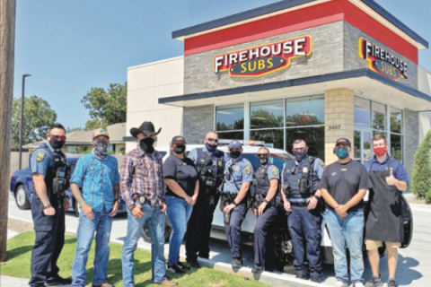 Firehouse Subs restaurant in Lawton raised $350 for the Lawton Police Department. 
