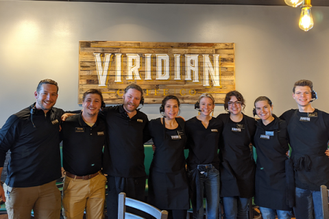 Pictured left to right are Shay Hayes, owner; Christopher Tuttle, general manager; Shade Beam, McKinzie Peters, Heather Wheeler, marketing and training director; Madison Neal, Brittany Thomas and Mitchell Basham