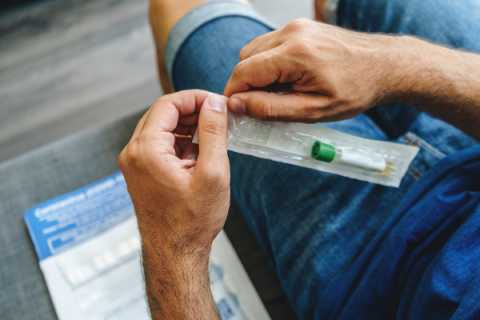 People may order the kits at www.wheeler-labs.com. When customers check out, they choose two-day or overnight shipping.  The kits cost $125 apiece, which covers lab fees, telehealth provider authorization and shipping.