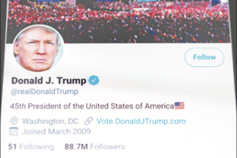 Social media bans Trump.