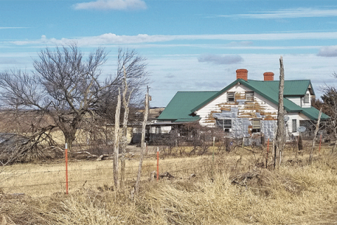 Ledger photos by Andrew W. Griffin All is quiet in what little remains of Acme, Okla.