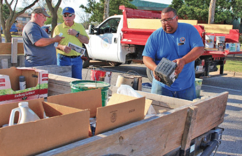 City of Lawton personnel gathered a variety of materials during the 2018 Trash Off event. Photo courtesy City of Lawton