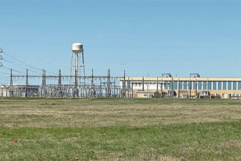 Public Service Co. of Oklahoma’s Comanche Station southeast of Lawton. LEDGER PHOTO BY KYLETTA RAY