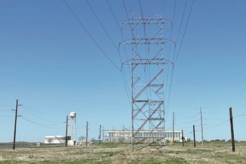 LEDGER PHOTO BY KYLETTA RAY - Comanche Station southeast of Lawton is Public Service Co. of Oklahoma’s natural gas-fired 248-megawatt electric generation plant.