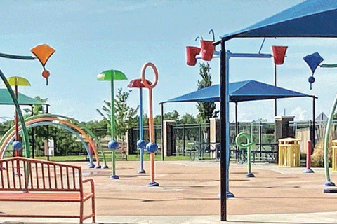 Lawton’s municipal splash pads, including the spray pad at Elmer Thomas Park, will open to the public on May 22. LEDGER PHOTO BY CURTIS AWBREY