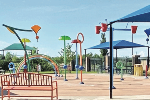 LEDGER FILE PHOTO BY CURTIS AWBREY The spray pad at Elmer Thomas Park in Lawton.