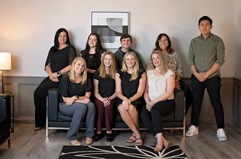 Back row, from left, Angel Melvin, Selina Melvin, Baylor Barnett, Nancy Mace and Nam Duong. Front row, from left, Maxann Keller, Alexandra Yeager, Katy Chamness and Melanie Barfield. Not pictured are Elle Nowlin and Nicole Bucher.
