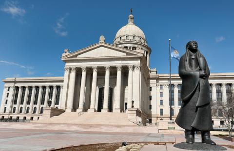 The Oklahoma state Capitol in Oklahoma City 
