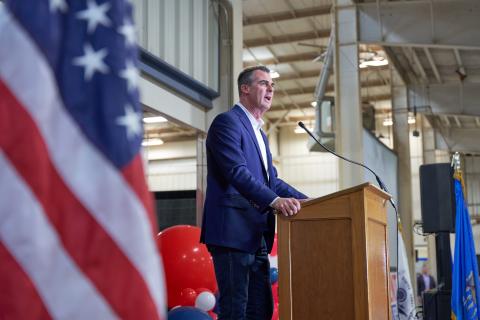 Oklahoma Gov. Kevin Stitt addresses crowded Stephens County GOP fundraiser May 21, 2022, in Duncan. Southwest Ledger photo by CHRIS MARTIN PHOTOGRAPHY.
