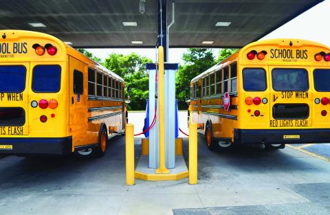 The Oklahoma Department of Environmental Quality announced two programs totaling $1.8 million are available to reduce school bus emissions.. FILE PHOTO