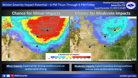 Winter Severity Impact Potential Map
