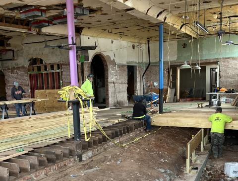 Renovation has begun on the interior of the Savoy Hotel. Entrepreneur Chet Hitt said a restaurant and bar are planned for the building. MIKE W. RAY | SOUTHWEST LEDGER