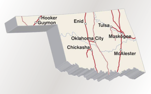 Union Pacific Railroad tracks in Oklahoma. PROVIDED
