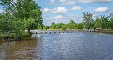 The budget for maintenance of Shannon Springs Park increased for Fiscal Year 2024. In addition, a $1.8 million project will replace the asphalt trails in the 50-acre park with concrete paths and will finance erosion control measures around the park’s 4.5-acre pond. CHRISTOPHER BRYAN | SOUTHWEST LEDGER