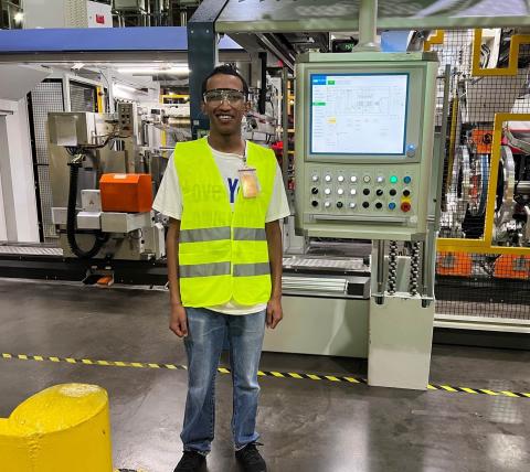 Richard Routon recently toured the Goodyear tire manufacturing plant in west Lawton. CINDY WATKINS