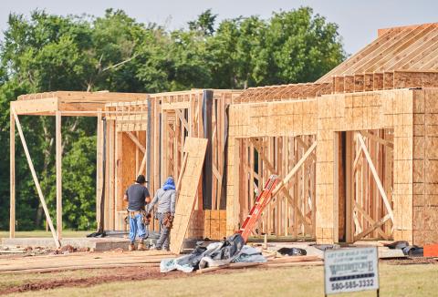 The City of Lawton’s Building Division processes permits for construction projects such as this house. CHRISTOPHER BRYAN | SOUTHWEST LEDGER