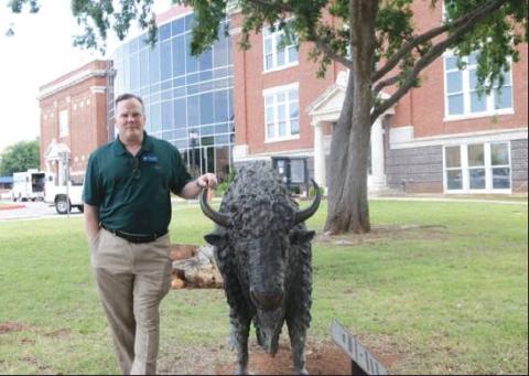 City Manager Michael Cleghorn is shown in front of Lawton City Hall located at 212 SW 9th St. He was appointed by the city council in February of this year to fill the position. 