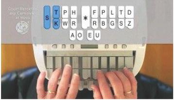 How a court reporter’s stenograph works