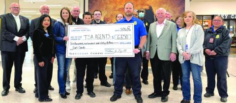 Members of the Lawton City Council took time Friday to say ‘thank you’ to the Transportation Security Administration agents at Lawton Fort Sill Regional Airport. Ashley Payne | Southwest Ledger