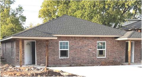 These are two of four new duplexes under construction at 9th Street and D Avenue in Lawton on Aug. 27.